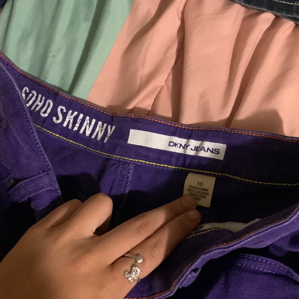 Size 10 Dkny purple jeans.